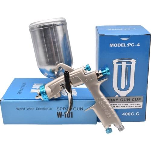 LISSON HVLP spray gun W-101 air spray gun hand manual spray gun1.0/1.3/1.5/1.8mm Japan quality W-101 air paint Sprayer gun