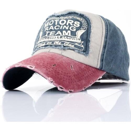 Casual hat Retro Washed Baseball Cap Fitted Hat Summer Fitted Cap Hats For Men Women Grinding Multicolor hats black/rose/red