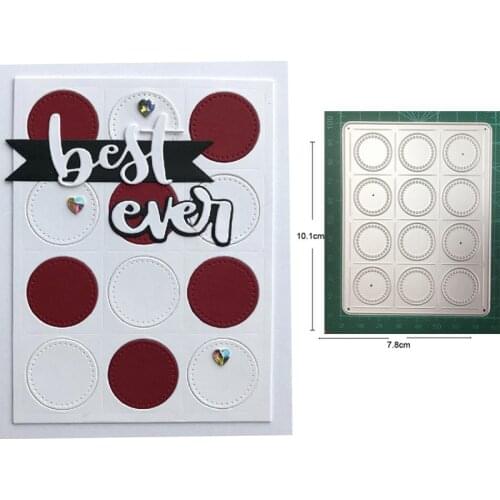 Frame Background Metal Cutting Die Stencil for DIY Embossing Paper Photo Album Cards Making Scrapbooking Dies Cut Mold
