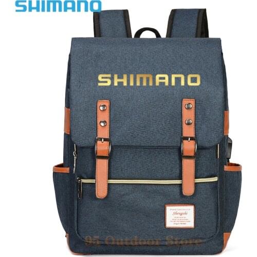 Shimano Men Fishing Backpack Outdoor Waterproof Breathable Wear-resistant Multipurpose Storage Lock Backpack Travelling Backpack