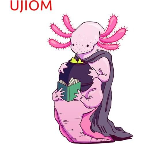 UJIOM Magical Axolotl Childrens Bedroom Decor Wall Decal Waterproof Home Office Bathroom Living Room Decor Wall Stickers