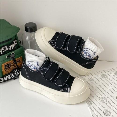 Womens Sports Shoes Fashion Womens Sneakers 2021 Canvas Shoes White Shoes Lolita Single Shoes Lazy Ugly Cute Shoes