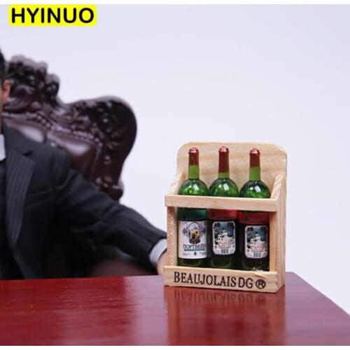 6 Models 1/6 Scale advanced Wine Rack Men Fashion Red Wine Frame Unisex Male Playing Toy for 12" Action Figure Body Accessory