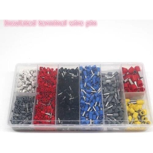 Insulated terminal wire pin E6010 E0506 E7508 E10-12 E2510 E4009 E1008 E1512Bootlace Ferrule Kit Hand Crimper Crimping Tool