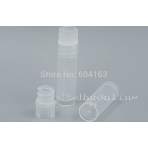 50 pcs 2ml sample jar specimen container Empty Security screw cap sterile plastic