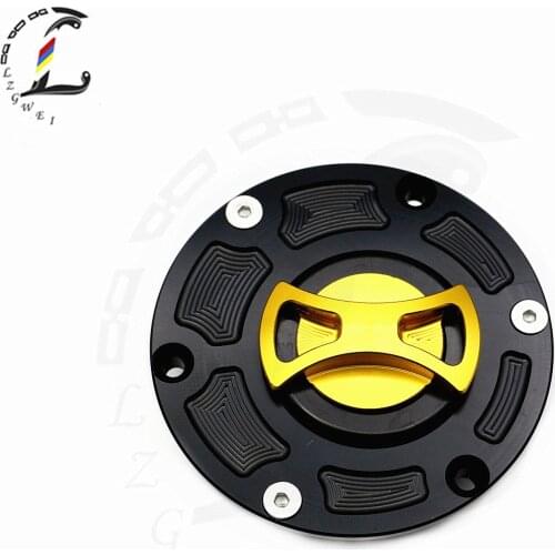 Motorcycle Gas Fuel Tank Cover For Kawasaki Ninja250 Ninja300 Ninja 300 Z-250 Z300 Z Aluminum CNC Keyless