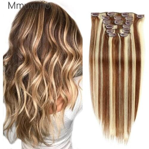 100g piano color 6 613 clip hair human wig