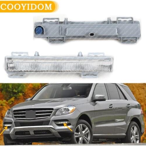 Car Front LED Daytime Running Light DRL Fog Lamp For Mercedes-Benz W166 ML350 ML400 X204 GLK350 2012-2015 2049065501 car-styling