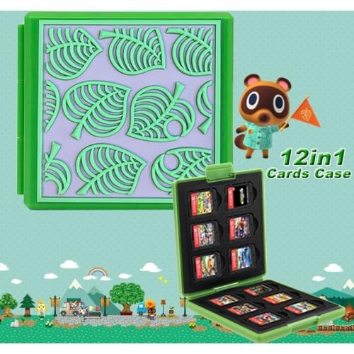 New Animal Crossing Portable Premium 12 in 1 Game Cards Case Shockproof Hard Storage Box For Nintend Switch NS Game Accessories
