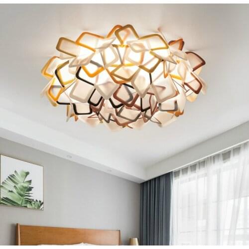 Nordic ceiling lights warm flower balcony living room bedroom personality ceiling lamps modern fashion romantic decor WF