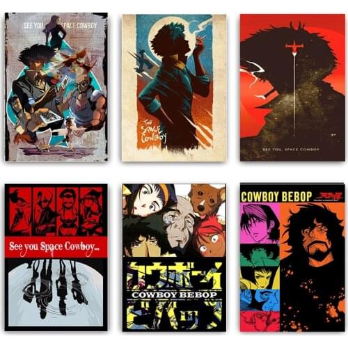 Modern HD Print Cowboy Bebop Anime Poster Wall Art Canvas Painting Modular Wall Art Picture Artwork for Living Room Home Decor