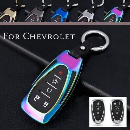 Zinc Alloy Smart Remote Car Key Fob Case Protector Cover Bag Shell For Chevrolet Malibu 2016 2017-2019 9th Gen MK9 Accessories