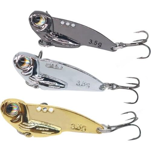 1PCS 3.5g/7g/12g/18g Vibration Baits Sinking VIB Fishing Lure Artificial Wobbler Baits Metal Long Shot Sequins Baits Fish Tools