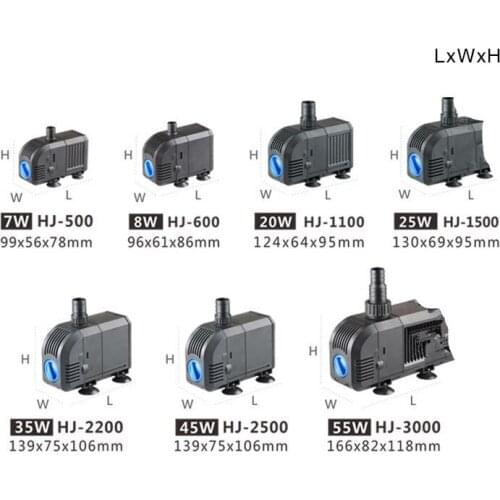 Fish tank Aquarium Water Pump for coral reef marine, filter sponges included, submersible water pump for pond pool Fountain