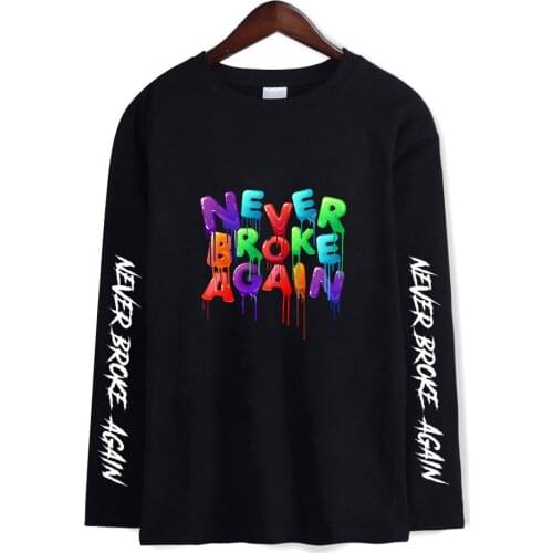 High Quality Long Sleeve Round Neck t shirt YoungBoy Never Broke Again T Shirt Men/Women Cotton Tee Shirts Boys Casual T-shirt