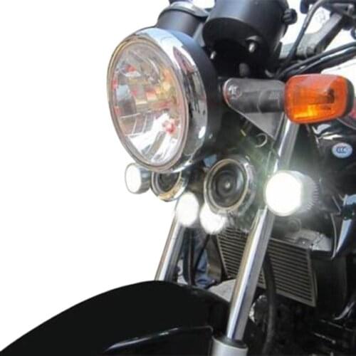 1PCS Universal 4 W LED Motorcycle Headlights Spot Light 12-85V DRL Driving Fog HeadLamps Waterproof 1200LM 6000K