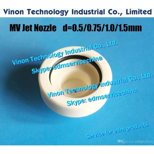 1pc) X089D306H01 edm MV1200 Jet Nozzle Ceramic Upper Ø0.5mm, X089-D30-6H01 MV JET NOZZLE DEG47A for Mitsubishi MV1200 DEG4700