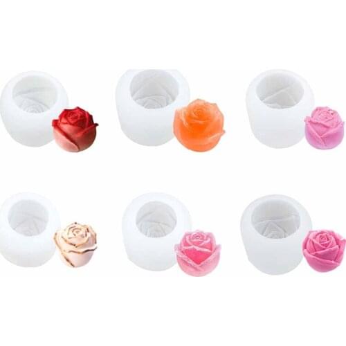 3D Valentines Day 3D Rose Flower Silicone Mold DIY Fondant Sugar Pudding Mould T84A