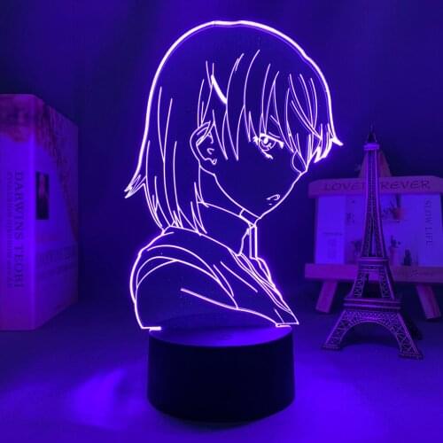 3d Lamp Anime A Certain Scientific Railgun Mikoto Misaka Figure for Bedroom Decorative Nightlight Birthday Gift Led Night Light
