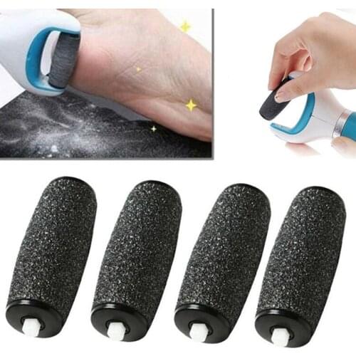 4Pcs Extra Coarse Replacement Refill Roller Head Dark Gray For Electric Pedicure Foot File Tools Foot care tool accessories