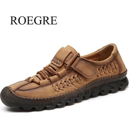Brand Men Casual Shoes High Quality Leather Mens Moccasins Simple Design Male Driving Shoes Outdoor Comfortable Mens Style Shoes