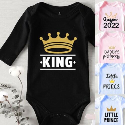 Kids' Things Bodysuit for Newborns Winter Jumpsuit Kids Boy Girls Clothing Infant Outfits King Printed Baby Shower Gifts