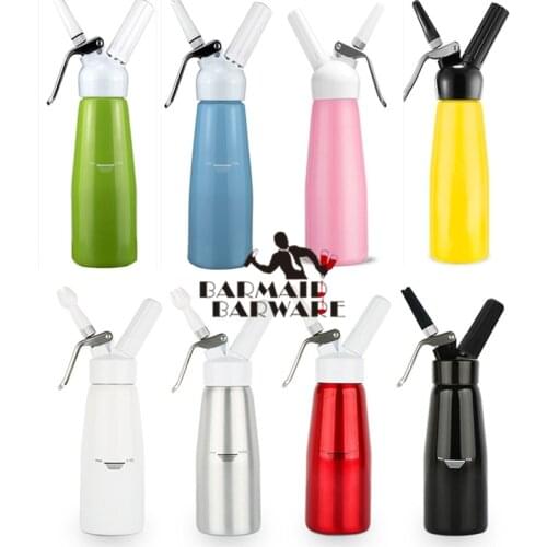 AMC 500ML Cream Dispenser Whipped Whipper Artisan Cream Whipper with Decorating Nozzles Made of Aluminum