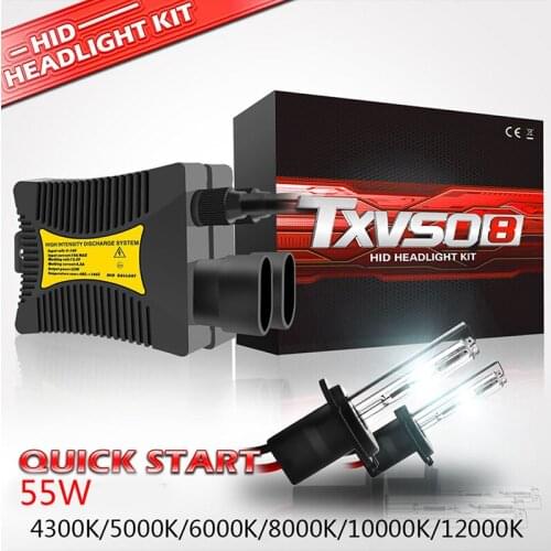 Hot Sale!! TXVSO8 Universal Xenon H7 55W 12V Car Headlight Bulbs HID Kit 3000K to 12000K H1 to 9007 Lamps 2020