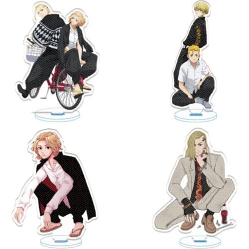 New Hot Anime Tokyo Revengers Figure Takemitchy Hanagaki Tachibana Hinata Stand Cosplay Acrylic Christmas Birthday Present