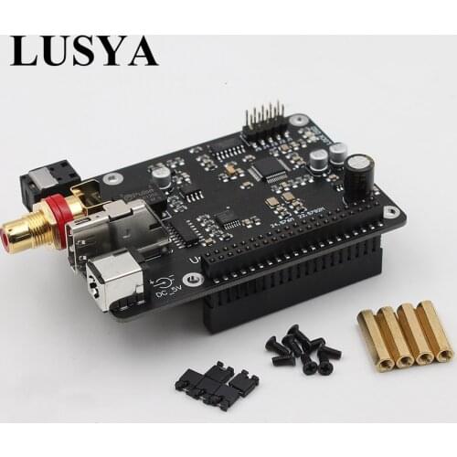 Lusya Raspberry pi R19 Coaxial HIFI Sound Card I2S DSD Digital Broadcasting I2S 384K DSD512