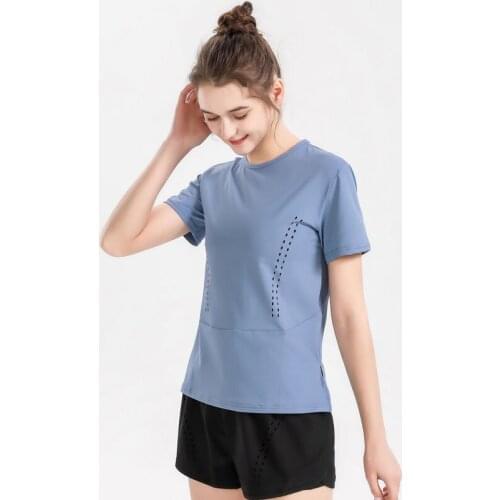 Yoga Crop Top Yoga Top Female Short Sleeve Sports Running Short Sleeve Top Deportivo Mujer Camisetas