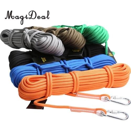MagiDeal 1200KG Outdoor Safety Rescue Escape Climbing Rope Accessory Cord 10m for Rock Tree Climbing Rescue Expeditions Caving