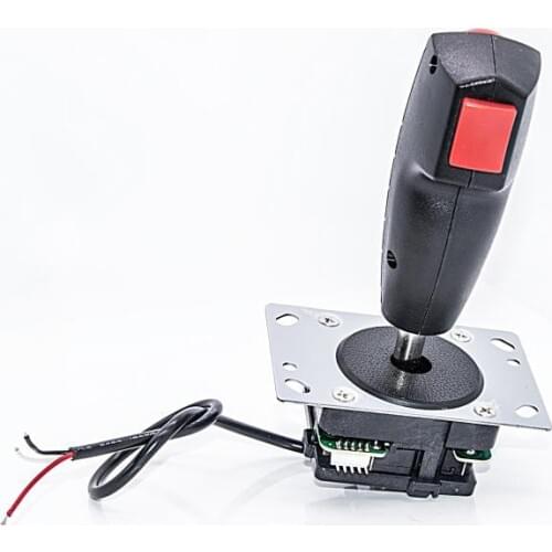 Arcade mini grap 5-pin flight Joystick with two trigger and top fire buttons vibration function for arcade game machines cabinet