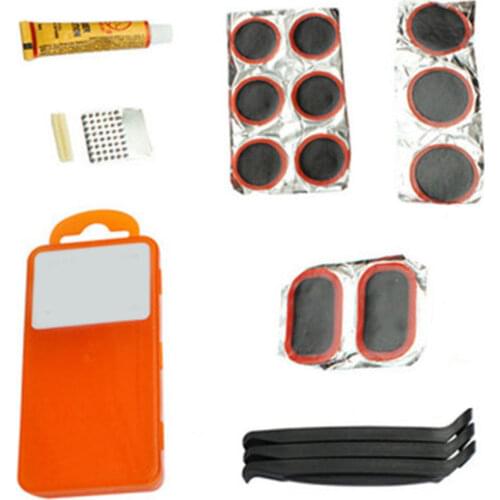 Brand New Bike Bicycle Flat Tire Repair Kit Tool Set Kit Patch Rubber Portable Fetal Best Quality Cycling