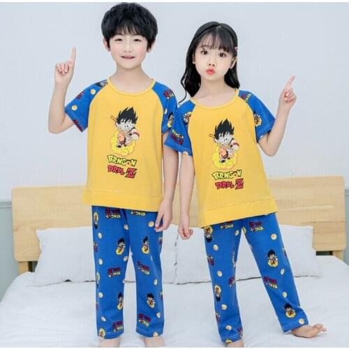 2020 Hot Summer Kids Pajamas Baby Boys Clothing Cartoon Costume Short Sleeve Pijamas children Sleepwear Pajamas Sets
