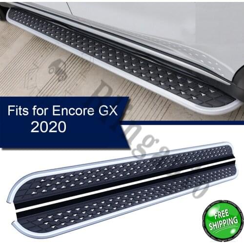 Fits for B.uick Encore GX 2020 2Pcs left right running board side steps nerf bar car pedal side stairs