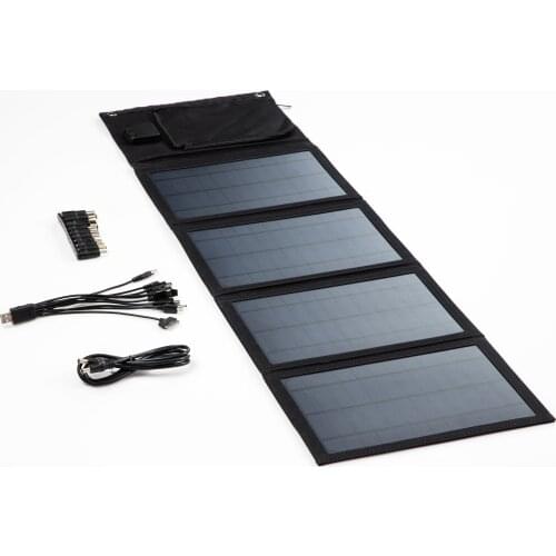 CNH 40W USB 5V Max 4A Portable Solar Charger for Phone Power Bank Outdoor Camping Folding Solar Panel Free Sun Power