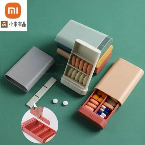 Xiaomi youpin portable pill box plastic travel multifunctional medicine storage box capsule tablet container box tool