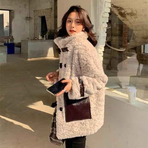 Warm Jacket For Women Fur Coats For Women Winterwear Solid Womens Winter Jacket 2021 Fashion Faux Fur Coat Mink Fur Teddy Coat