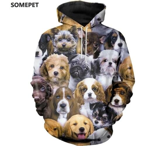 Animal Cartoon Cute Dog Art Tracksuit Casual Harajuku 3D Print Hoodie/Sweatshirt/Jacket/Men Women New Fashion s5