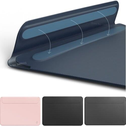 Laptop Bag for New 2016 2017 2018 2019 MacBook 12 13 15 Air Touch ID / Pro Touch Bar ,PU Leather Sleeve Ultra-slim Notebook Case