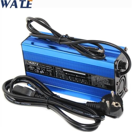29.4V 7A Charger 7S 24V Lithium Battery Pack Charger With Cooling fan Smart Charge Auto-Stop Aluminum Case