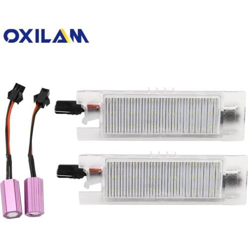 2Pcs LED Number License Plate Light for Alfa Romeo spider 939 GT Mito 147 159 156 166 1998-2007 Mito Brera 2005-2010 6000K Bulb