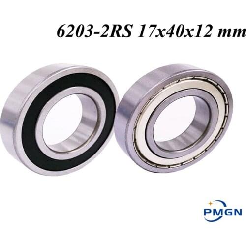 4PCSy ABEC-5 6203 2RS 6203RS 6203-2RS 6203 RS 17x40x12 mm double Rubber seal High qualit Deep Groove Ball Bearing