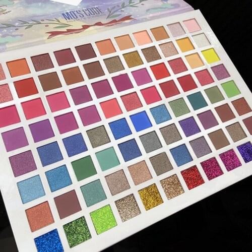 88 Colors Unicorn Eyeshadow Shimmer Matte Sequins No Falling out Large Plate Eyeshadow Multicolor Long-lasting New
