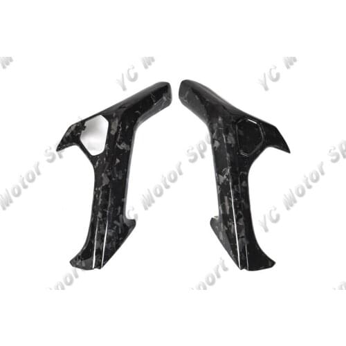 Car Accessories Dry Carbon Fiber Forged Weave LHD Inner Door Handle Replacement 2014-2019 Huracan LP610-4 & LP580-2 Coupe Spyder