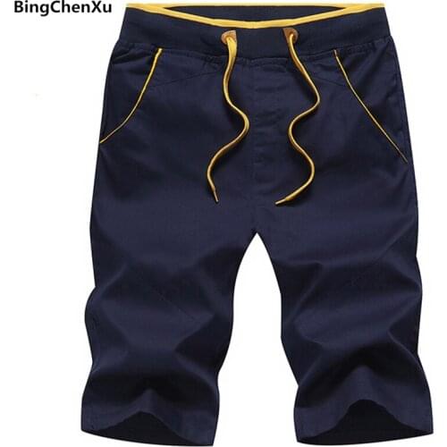 Bingchenxu Brand Summer Cotton shorts Breathable Male Casual Shorts Comfortable Plus Size Mens Bottoms Bermuda Beach 5XL 648