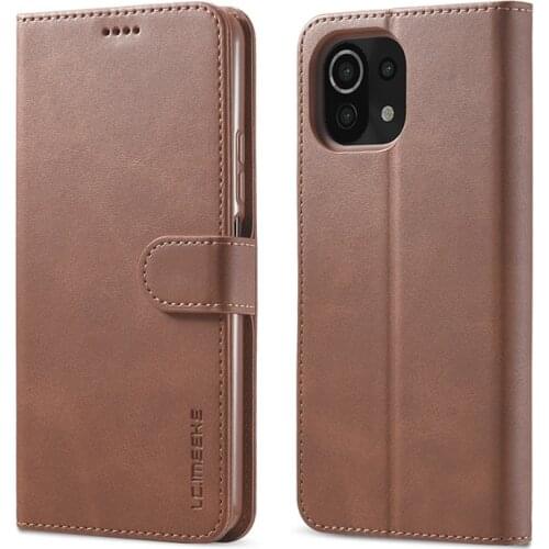 Phone Case For Xiaomi Mi 11 Lite Case Leather Vintage Wallet Case On Xiaomi Mi 11 Lite 5G Case Flip Magnetic Cover Coque Hoesjes