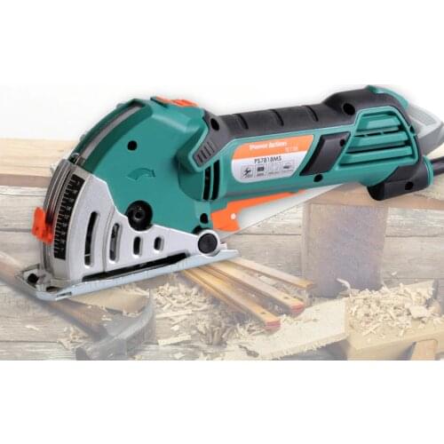 Woodworking Power Tools Metal Tiles Mini Cutting Machine Guide Electric Circular Saw Household Small Chainsaw Set PS7818MS