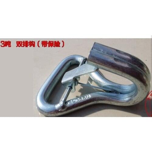 Truck taut rope binding device E - clasp safety hook double J hook double row S hook plate hook rope tensioner